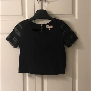 Philosophy black crop top